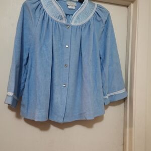 Vintage Appel  Blue Women's Pajama Top